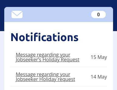 A sidebar showing a list of notifications